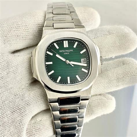 green patek philippe|patek philippe nautilus green dial.